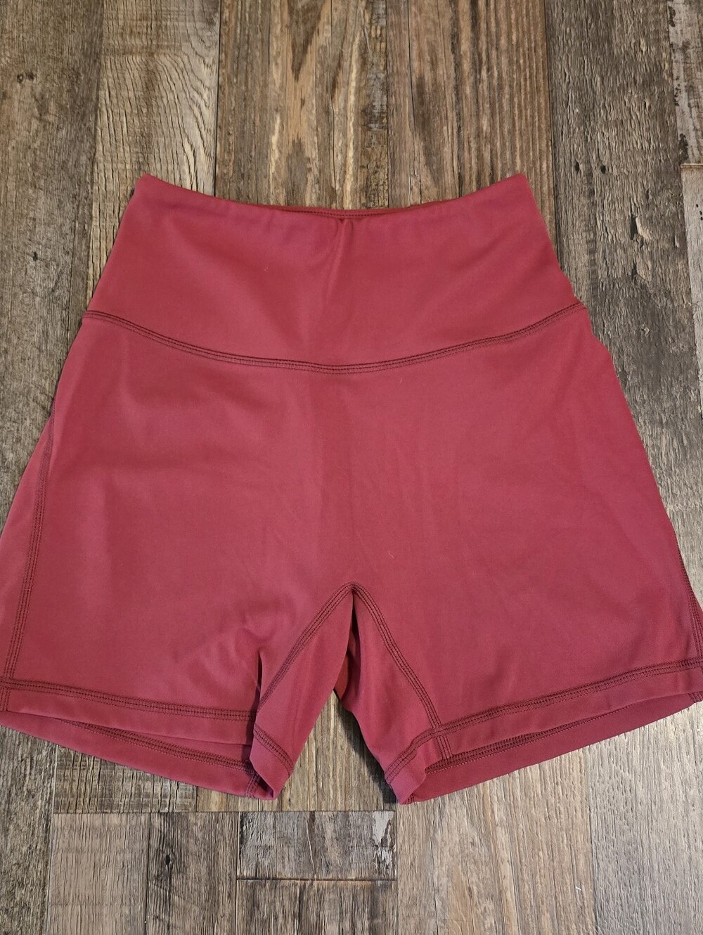Alphalete High-Waist Shorts in Rose Red NWOT